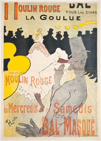 Moulin Rouge La Goulue door Henri de Toulouse Lautrec