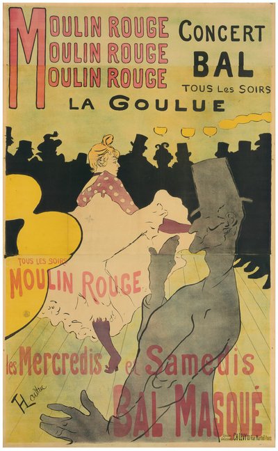 Moulin Rouge, La Goulue door Henri de Toulouse Lautrec