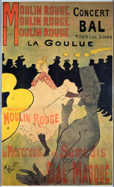 Moulin Rouge: La Goulue, 1891 door Henri de Toulouse Lautrec