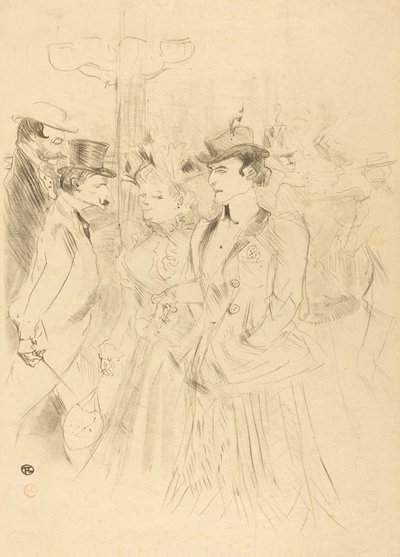 Promenade Promenoir, 1899 door Henri de Toulouse Lautrec