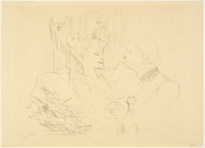 Avondmaal in Londen door Henri de Toulouse Lautrec