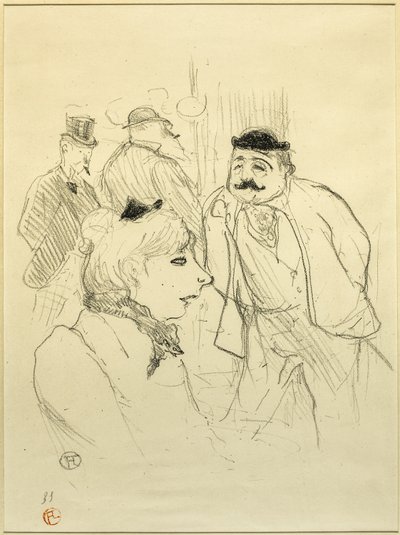 De Stalk—Moulin Rouge door Henri de Toulouse Lautrec