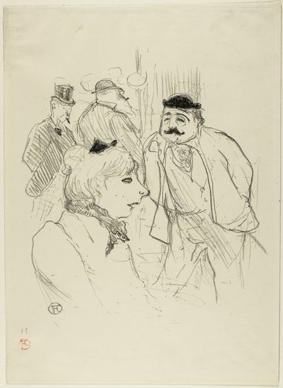 De Stalk—Moulin Rouge door Henri de Toulouse Lautrec