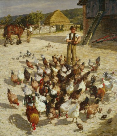 Een Boerderij in Sussex door Henry Herbert La Thangue