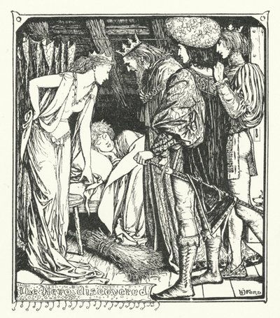 De held ontdekt (gravure) door Henry Justice Ford