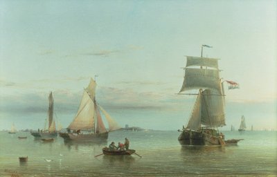 Rust op de Humber, 1864 door Henry Redmore