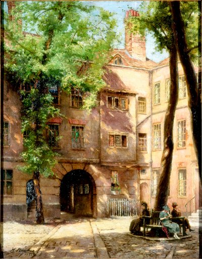 Hanover Square, 1922 door Henry Straker