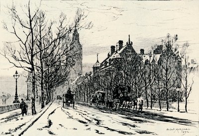 De Embankment, Westminster, c1892, 1894 door Herbert Menzies Marshall