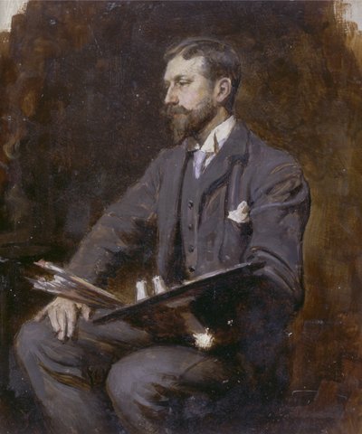 Mogelijk zelfportret, ca. 1890-1900 door Herman Gustave Herkomer