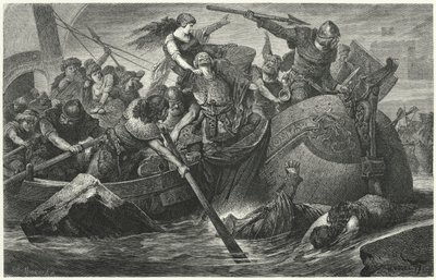 Vikingaanvallers door Hermann Vogel