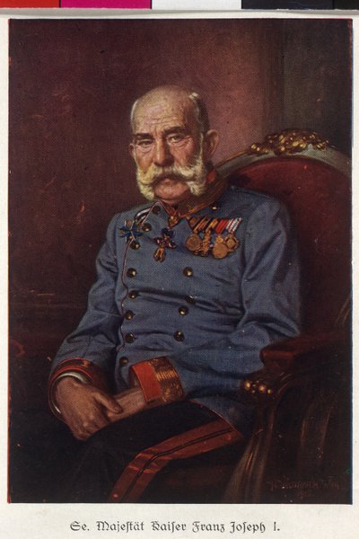 Keizer van Oostenrijk Franz Joseph I door Hermann Wassmuth