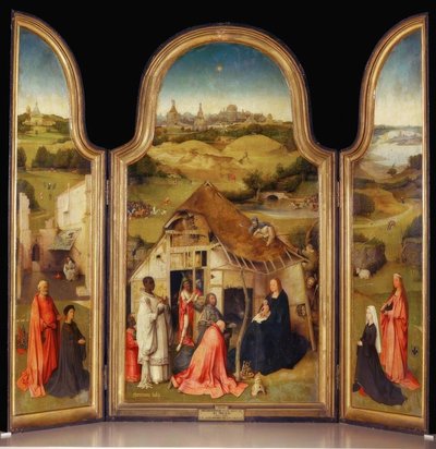 De aanbidding der koningen door Hieronymus Bosch