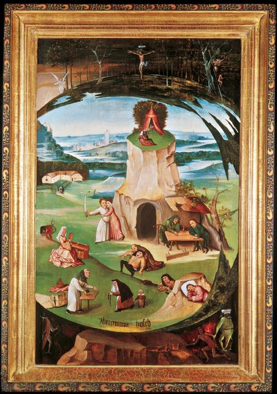 De zeven hoofdzonden door Hieronymus Bosch