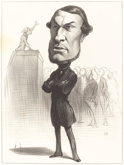 Achille Fould door Honoré Daumier