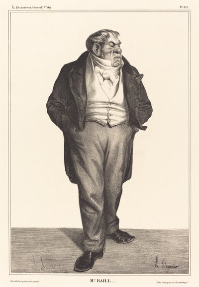 Baillot door Honoré Daumier