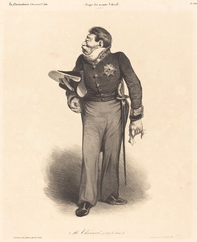 C.-A. Gabriel, hertog van Choiseul door Honoré Daumier