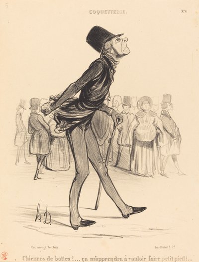 Chiennes de bottes!... door Honoré Daumier