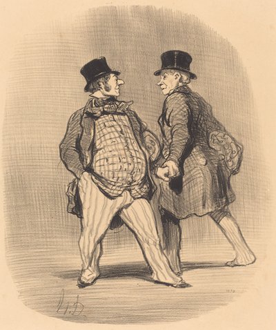 Confrère, méfiez-vous du petit baron... door Honoré Daumier