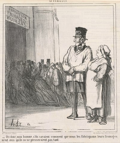 Zeg eens, mijn man, als ze het wisten... door Honoré Daumier