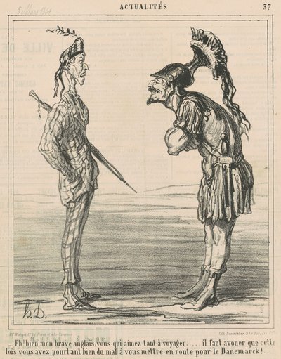 Nou! Mijn dappere Engelsman... door Honoré Daumier