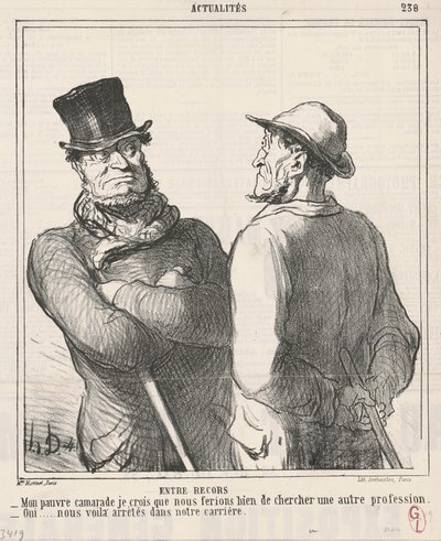 Tussen recors door Honoré Daumier