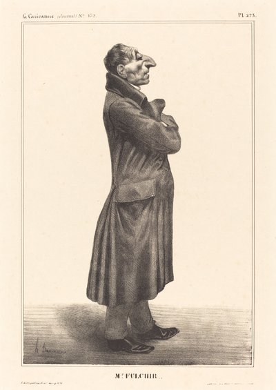 J. Claude Fulchiron door Honoré Daumier