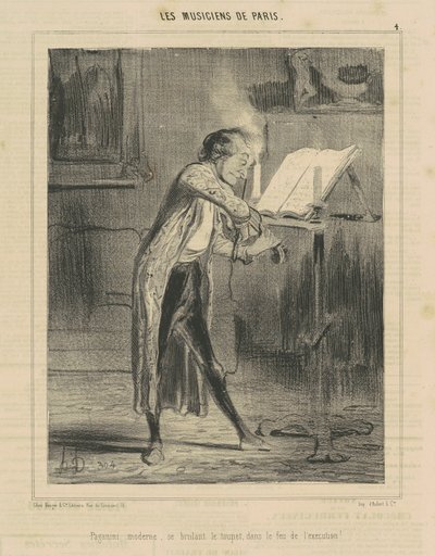 Moderne Paganini door Honoré Daumier