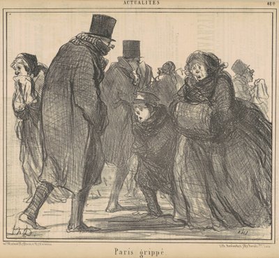 Parijs griep door Honoré Daumier