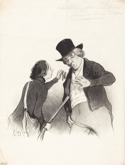 Een begin van de jacht door Honoré Daumier