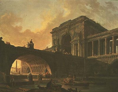 Architectonische compositie door Hubert Robert