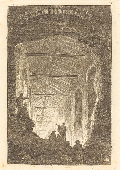 De Oude Galerij door Hubert Robert