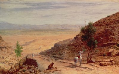 De Weg tussen Jeruzalem en Jericho door Hubert von Herkomer