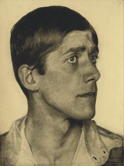 Portret van Oskar Kokoschka, 1920 door Hugo Erfurth