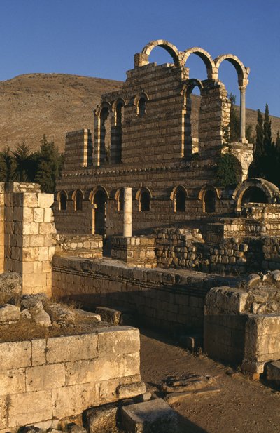 Zicht op het paleis, Umayyad Periode (661-750) door Islamic School