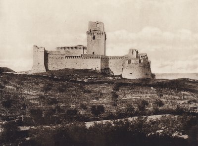 Assisi: La Rocca, XIV eeuw door Italian Photographer