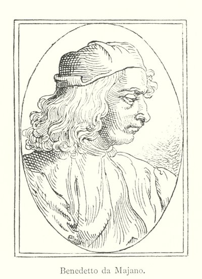 Benedetto da Majano (gravure) door Italian School