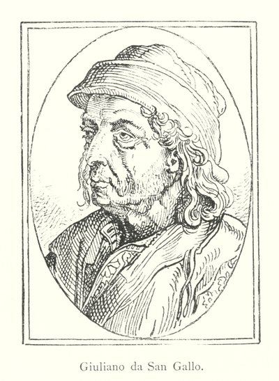 Giuliano da San Gallo (gravure) door Italian School