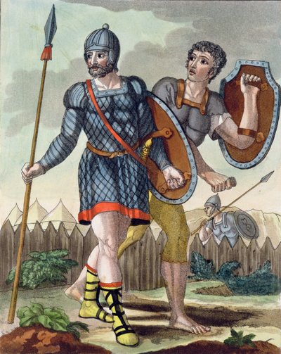 Legioensoldaten, uit LAntica Roma, 1825 door Italian School