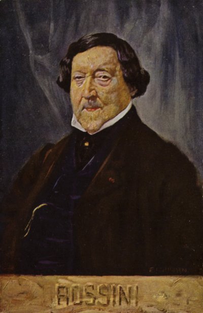 Portret van Gioachino Rossini door Italian School