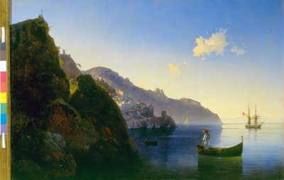 De kust van Amalfi door Ivan Konstantinovich Aivazovsky