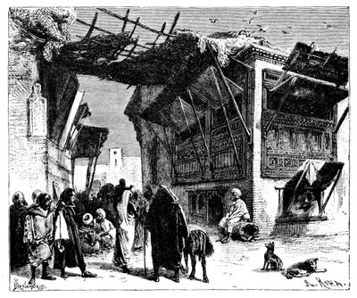 Een school in Fez, Marokko, 1895 door Ivan Pranishnikoff