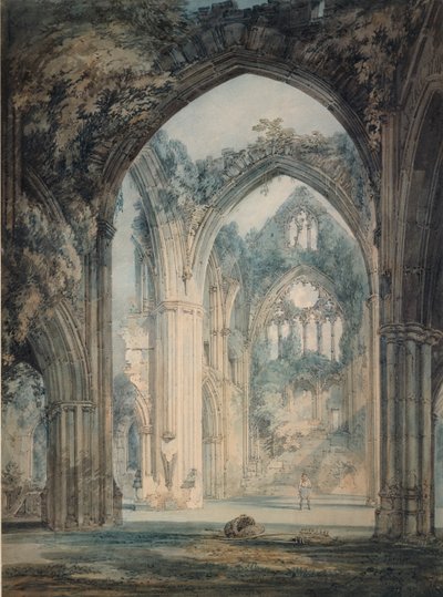 Transept van Tintern Abbey, Monmouthshire, ca. 1794 door Joseph Mallord William Turner