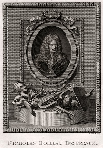 Nicholas Boileau Despreaux, 1775 door J. Collyer