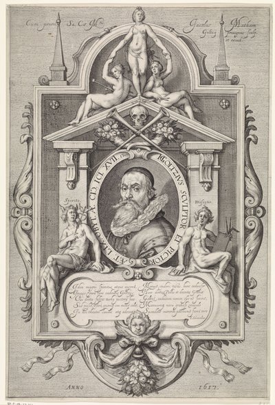 Portret van Hendrick Goltzius door Jacob Matham