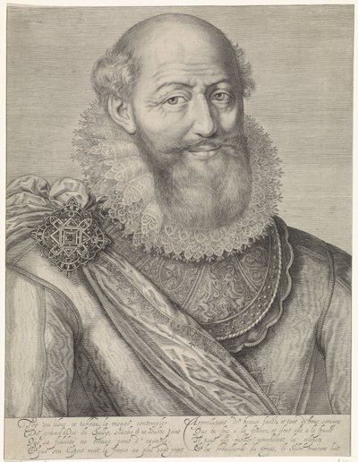 Portret van Maximilien de Béthune door Jacob Matham