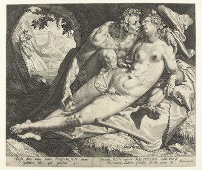 Acis en Galatea door Jacob de Gheyn (II)