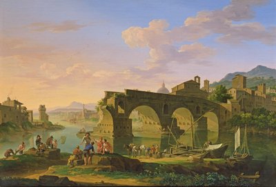 De Ponte Rotto in Rome door Jacob de Heusch