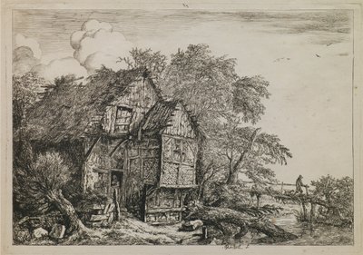 Het kleine bruggetje door Jacob van Ruisdael