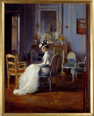 De Blauwe Boudoir door Jacques Emile Blanche