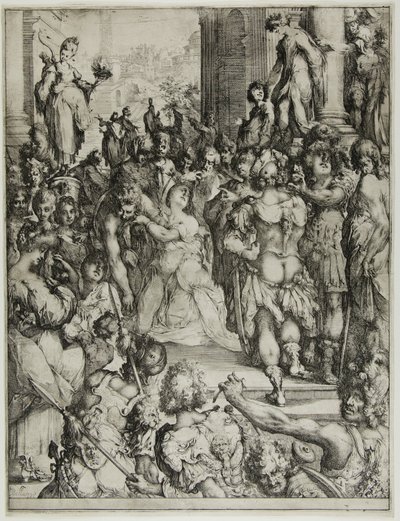 Het martelaarschap van Sint Lucia door Jacques Bellange